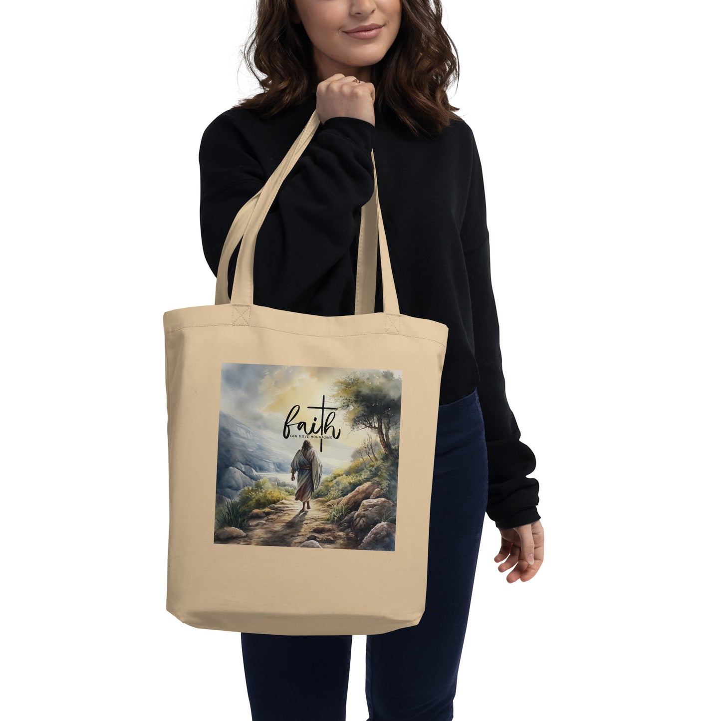 Faith Can Move Mountains Eco Tote Bag