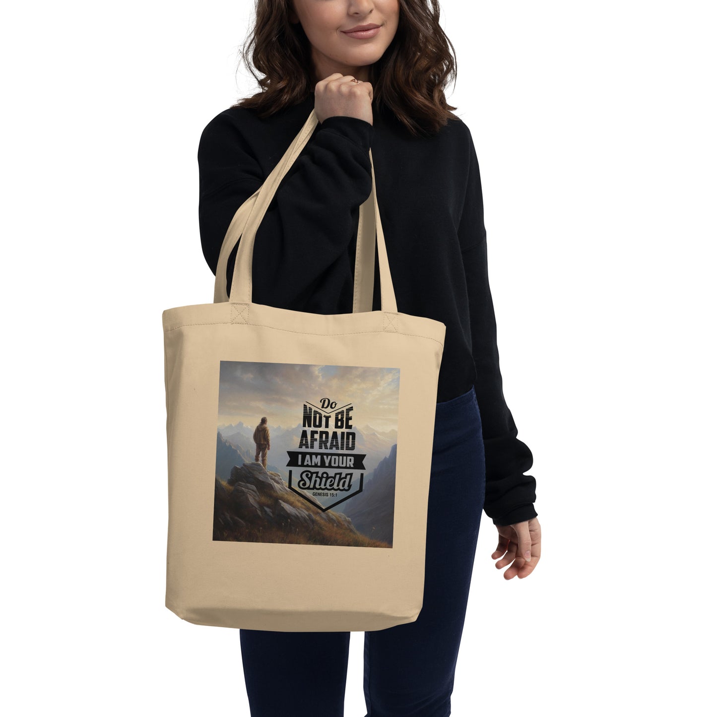 Do Not Be Afraid I Am Your Shield Eco Tote Bag