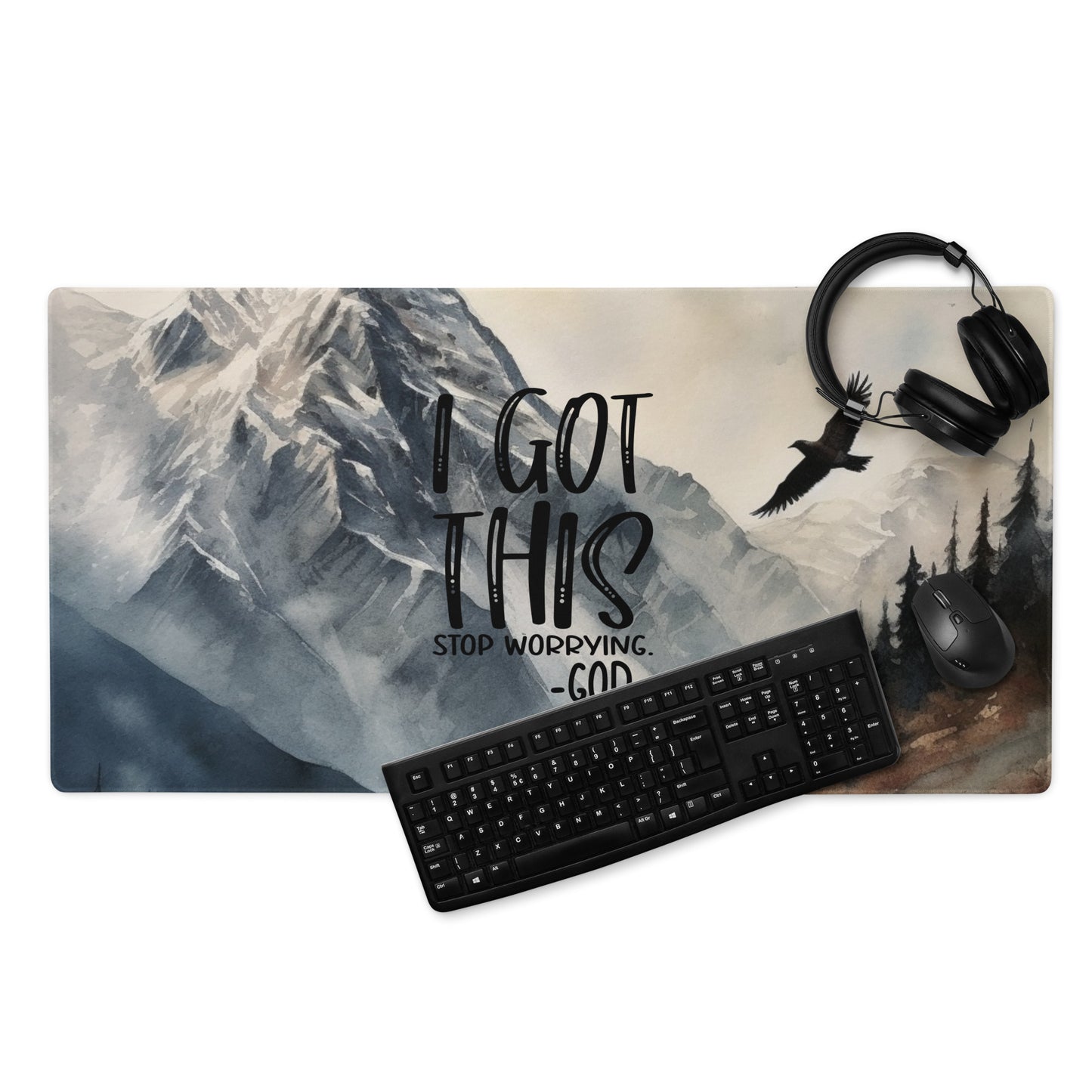 I Got This Stop Worrying - God Gaming mouse pad