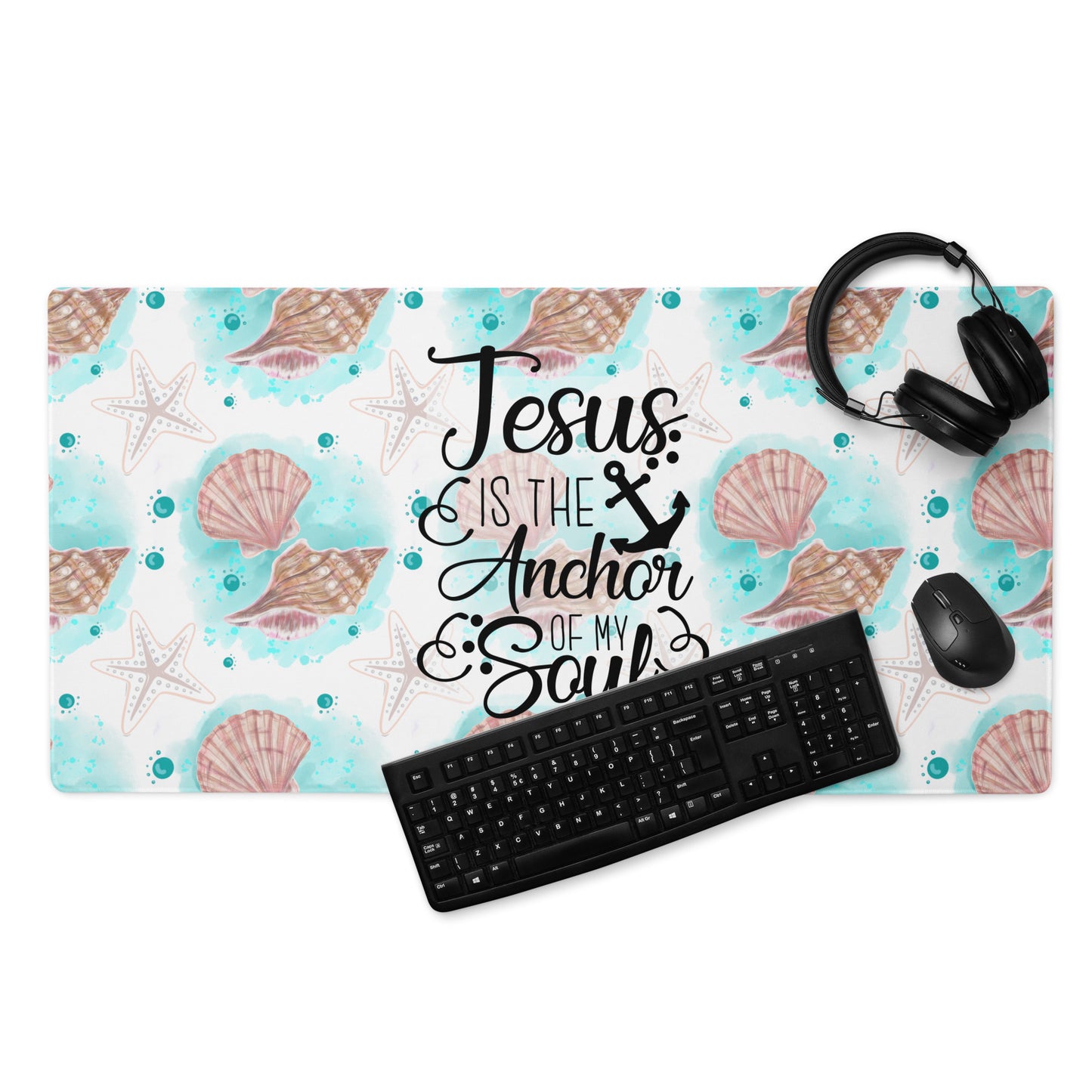 Jesus Is The Anchor to My Soul Gaming mouse pad