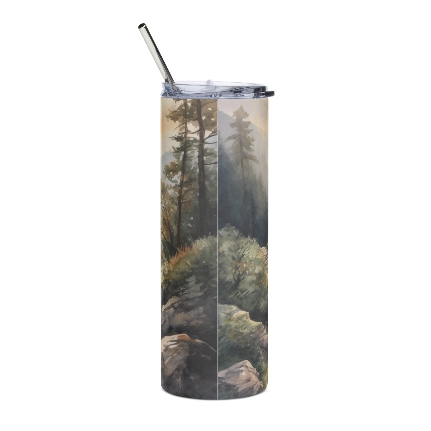 For We Walk By Faith And Note by Sight 20 oz Stainless steel tumbler