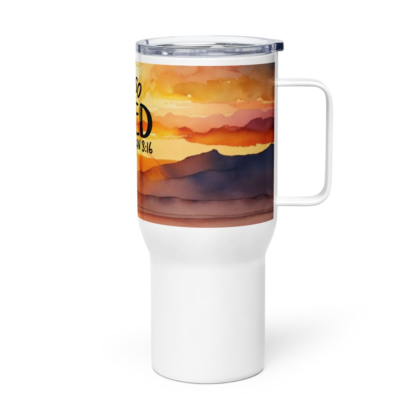 I Am So Loved John 3:16 25 oz Travel Mug