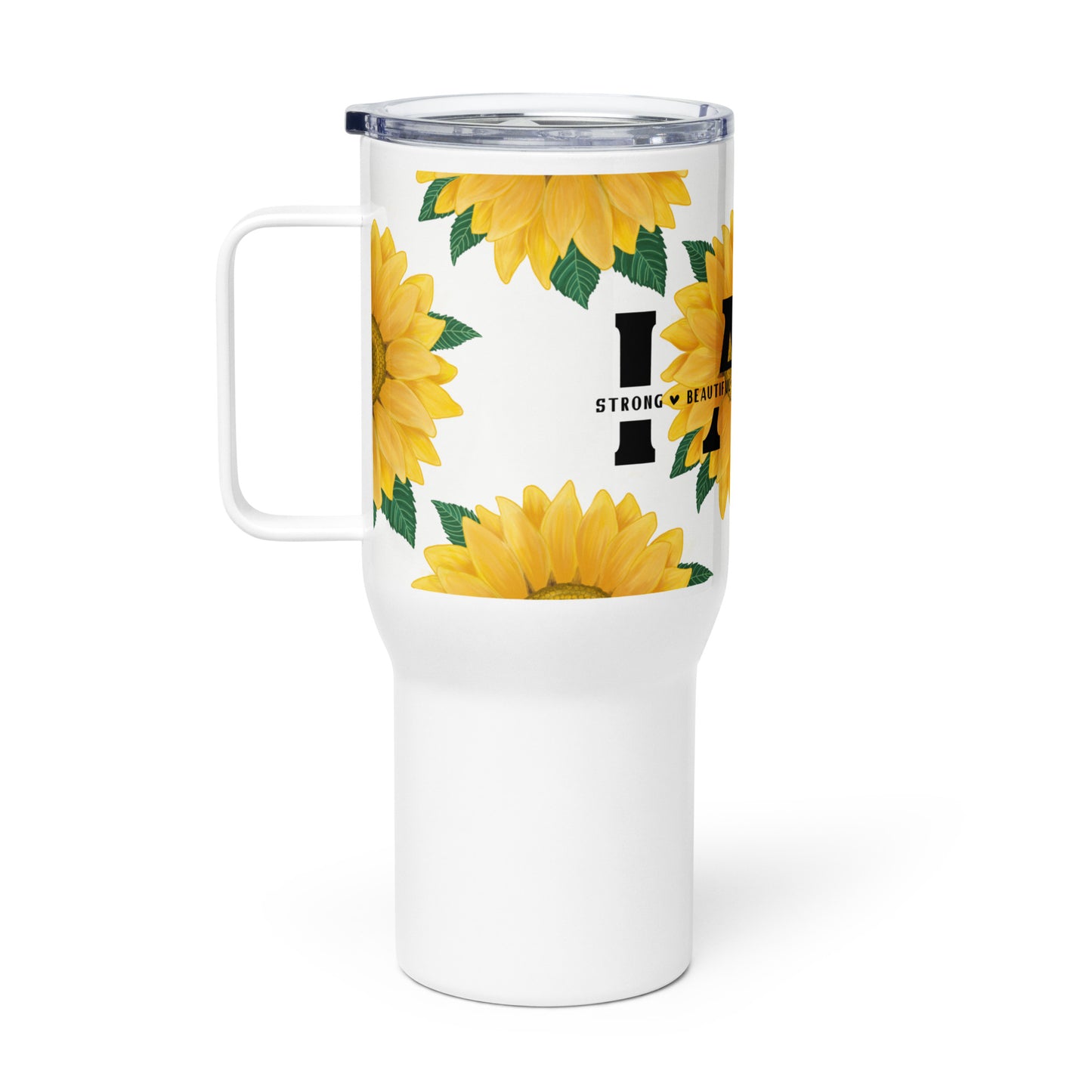 I Am - Sunflower 25 oz Travel Mug