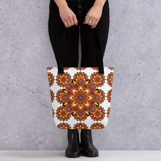 Sunset Mandala Tote bag