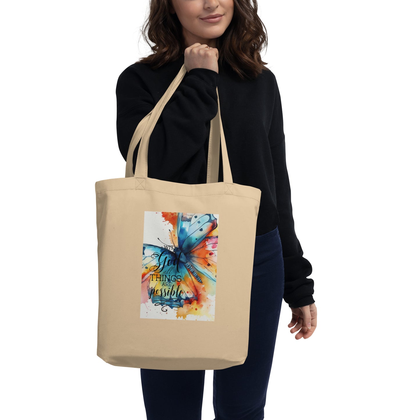 With God All Things Are Possible Eco Tote Bag