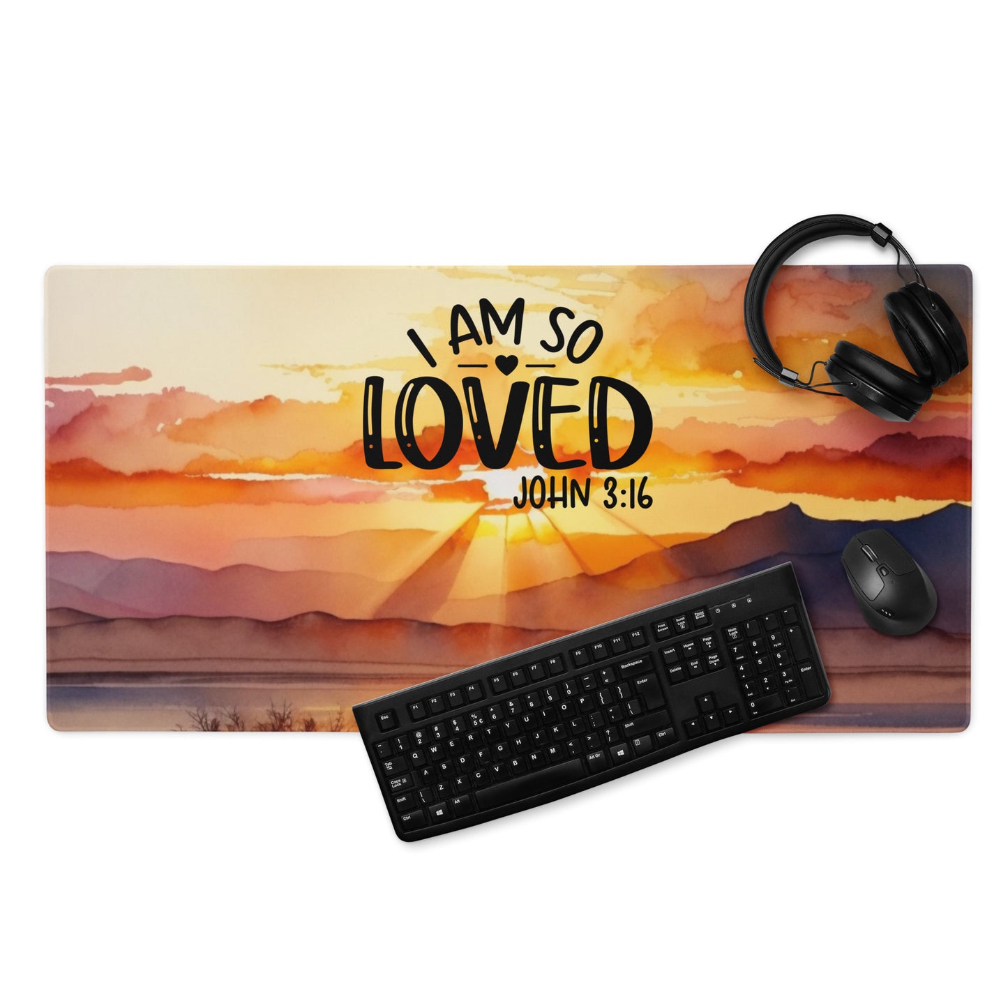 I Am So Loved Gaming mouse pad