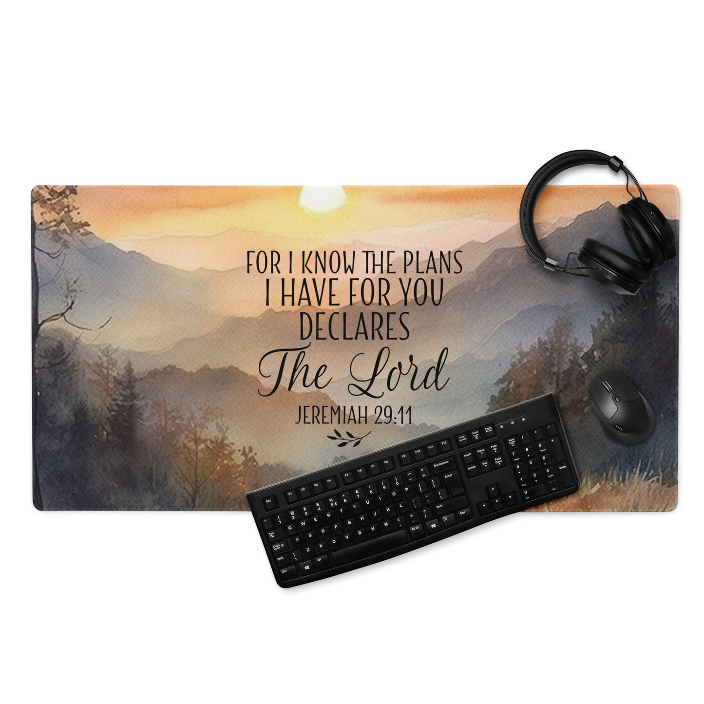 For I Know The Plans I Have For You Gaming mouse pad