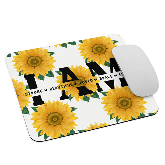 I Am - Sunflower Mouse pad