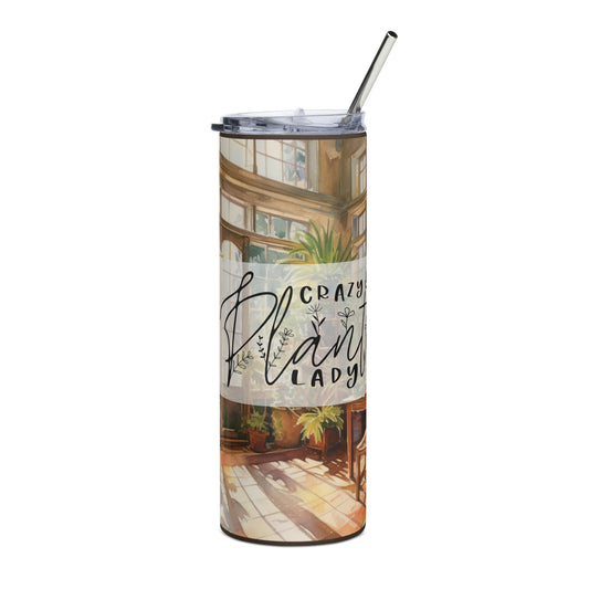 Crazy Plant Lady 20 oz Stainless steel tumbler