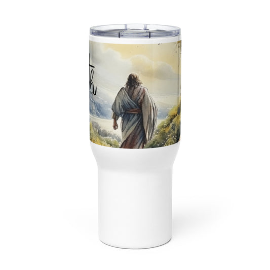 Faith Can Move Mountains 25 oz Travel Mug