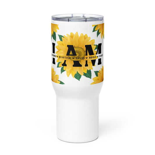 I Am - Sunflower 25 oz Travel Mug