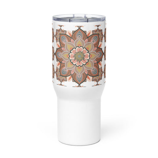 Modern Boho Mandala 25 oz Travel Mug