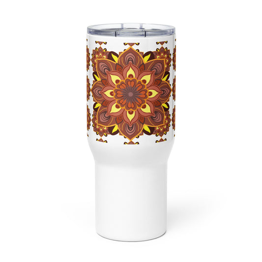 Sunset Mandala 25 oz Travel Mug